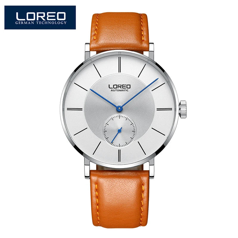 Luxury Brand Automatic Watches Mens Stylish Simplicity Ultra Thin Dial Waterproof Mechanical Wristwatch Man Reloj Hombre