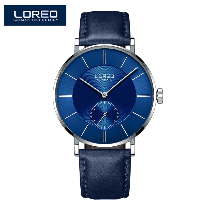 Luxury Brand Automatic Watches Mens Stylish Simplicity Ultra Thin Dial Waterproof Mechanical Wristwatch Man Reloj Hombre
