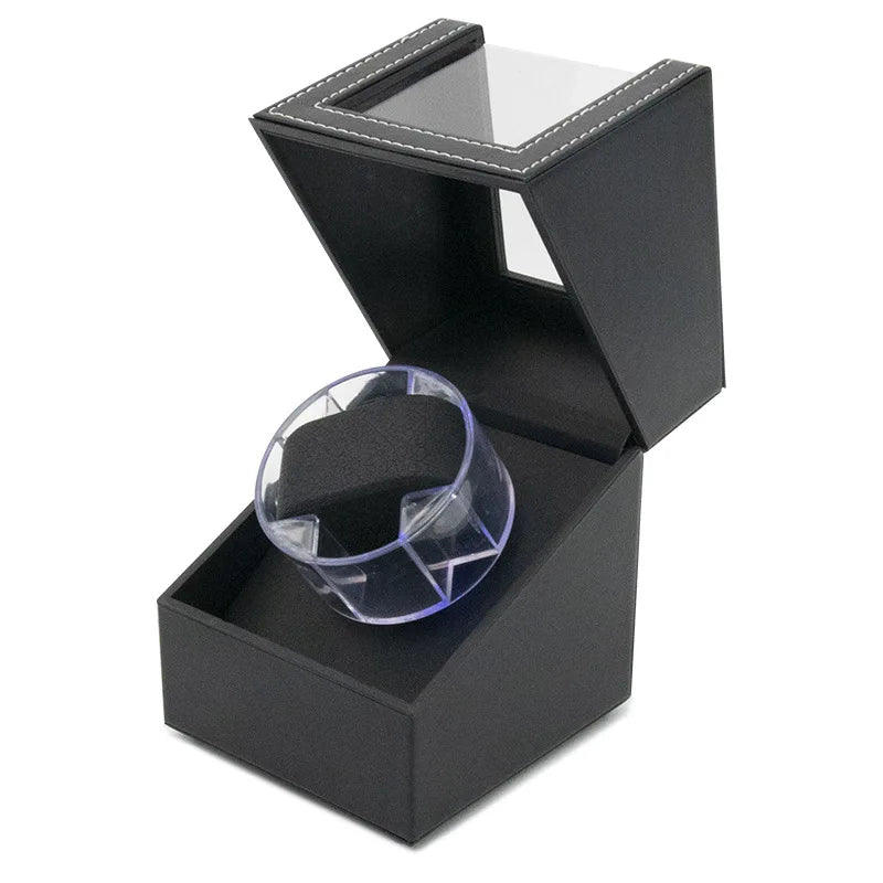 Winder Watch Box Automatic Watch Winder Electric Open Cover Stop 3 Gear Adjustable Memory Pillow UNIVERSAL USB Cable