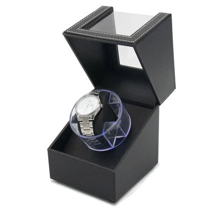 Winder Watch Box Automatic Watch Winder Electric Open Cover Stop 3 Gear Adjustable Memory Pillow UNIVERSAL USB Cable