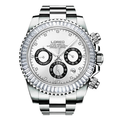 LOREO 200M Waterproof Diving Watches for Man High Quality Mechanical Wristwatches Sapphire Luminous Screw Crown Automatic Watch