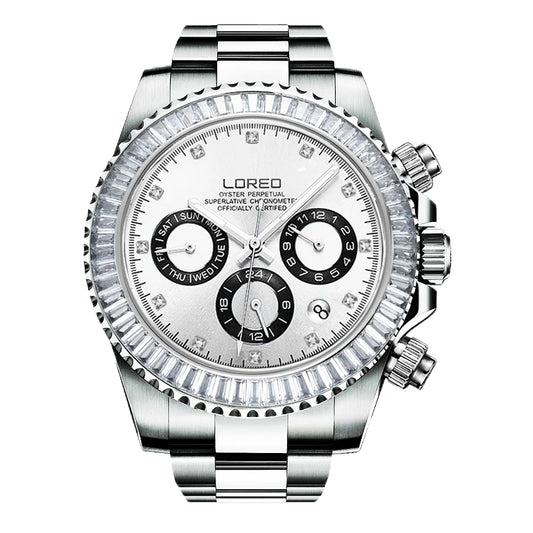 LOREO 200M Waterproof Diving Watches for Man High Quality Mechanical Wristwatches Sapphire Luminous Screw Crown Automatic Watch