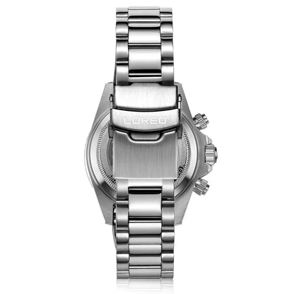 Fashion Multi Function Automatic Mechanical Wristwatch Luxury Brand LOREO Diver Watch 20Bar Screw Crown Leather Strap Clock 2024