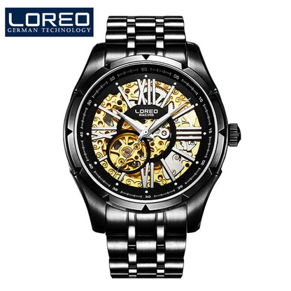 Original Watch Men'S Sports Hollow Luminous Automatic Mechanical Watch Birthday Gift for Men High Quality Leather Strap