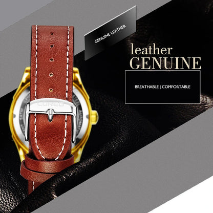 Original Watch Men'S Sports Hollow Luminous Automatic Mechanical Watch Birthday Gift for Men High Quality Leather Strap